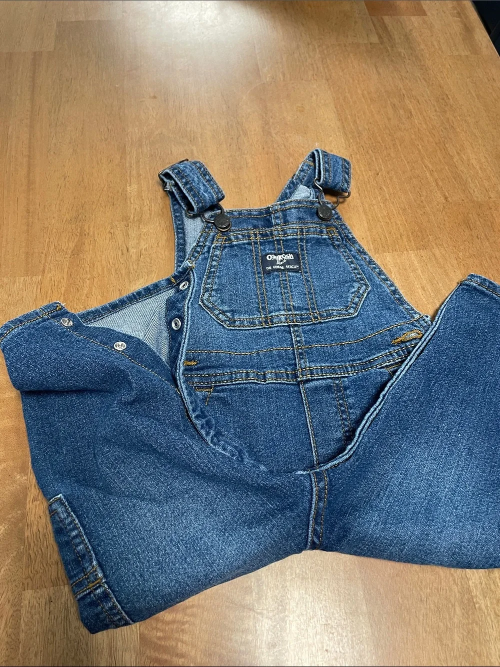 18m OshKosh B'gosh Classic Denim Overalls in Dark Blue